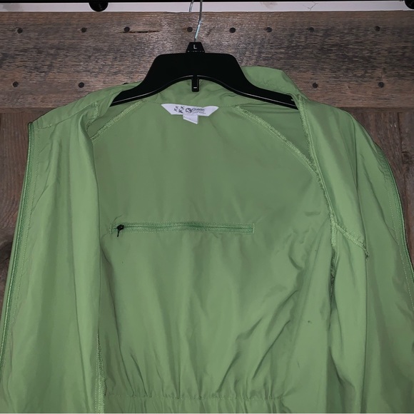 Women’s L GUIDE SERIES Green Nylon Packable Zip Front Jacket Cute Style EXC - Picture 7 of 12